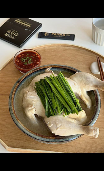 조선간식 파낙스™ 가루 가득 넣고 백숙 만들어 먹기